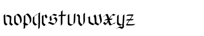 Rive Gothic Font LOWERCASE
