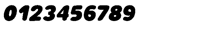 Rivel Black Round Italic Font OTHER CHARS