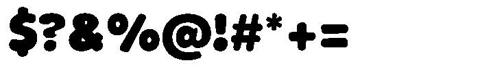 Rivel Black Round Font OTHER CHARS