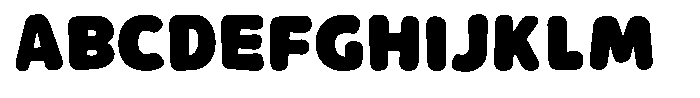 Rivel Black Round Font UPPERCASE