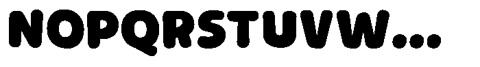 Rivel Black Round Font UPPERCASE
