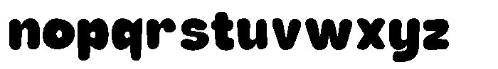 Rivel Black Round Font LOWERCASE