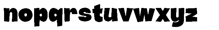 Rivel Black Font LOWERCASE