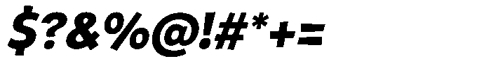Rivel Bold Italic Font OTHER CHARS