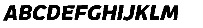 Rivel Bold Italic Font UPPERCASE