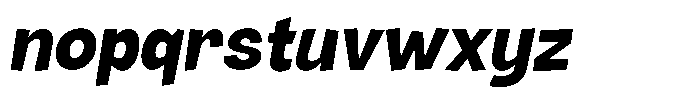 Rivel Bold Italic Font LOWERCASE