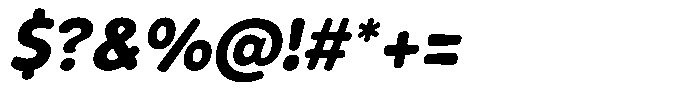 Rivel Bold Round Italic Font OTHER CHARS