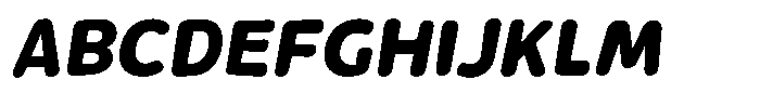 Rivel Bold Round Italic Font