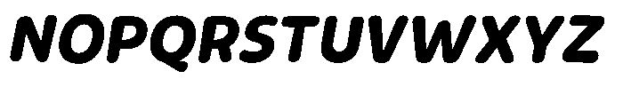 Rivel Bold Round Italic Font UPPERCASE