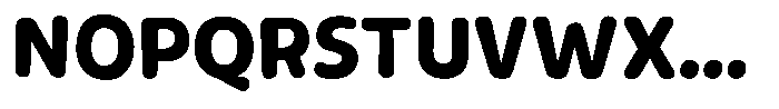 Rivel Bold Round Font UPPERCASE