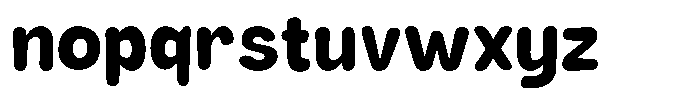 Rivel Bold Round Font LOWERCASE