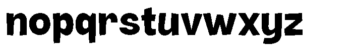 Rivel Bold Font LOWERCASE
