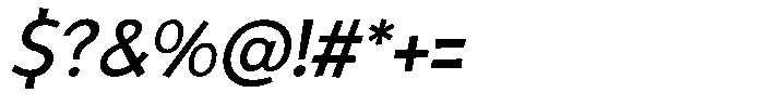 Rivel Regular Italic Font OTHER CHARS