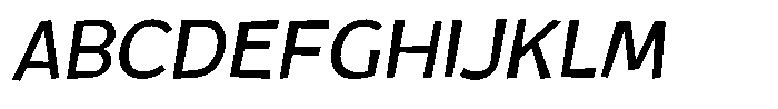 Rivel Regular Italic Font UPPERCASE