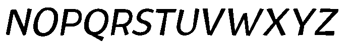 Rivel Regular Italic Font UPPERCASE