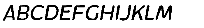 Rivel Regular Round Italic Font