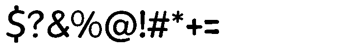 Rivel Regular Round Font OTHER CHARS