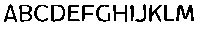 Rivel Regular Round Font UPPERCASE