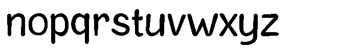 Rivel Regular Round Font LOWERCASE
