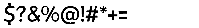 Rivel Regular Font OTHER CHARS