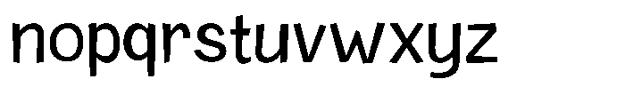 Rivel Regular Font LOWERCASE