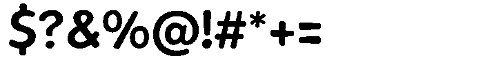 Rivel Semibold Round Font OTHER CHARS