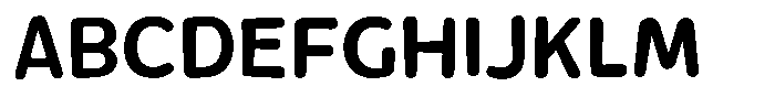 Rivel Semibold Round Font UPPERCASE