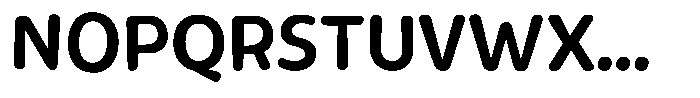 Rivel Semibold Round Font UPPERCASE