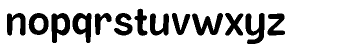 Rivel Semibold Round Font LOWERCASE