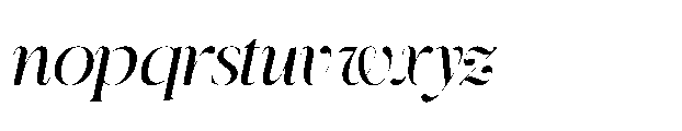 Rivelle Regular Italic Font LOWERCASE