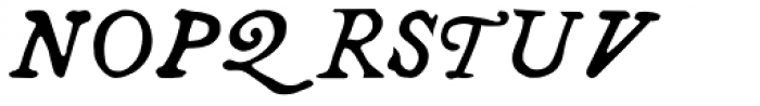 River Liffey Italic Font UPPERCASE