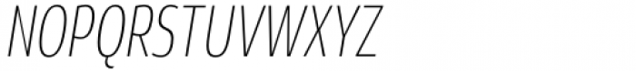 Rivera Thin Italic Font UPPERCASE