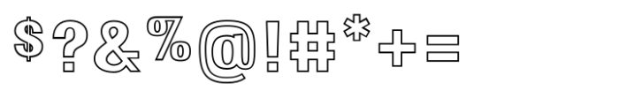 Riverwest Outline Font OTHER CHARS