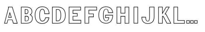 Riverwest Outline Font UPPERCASE