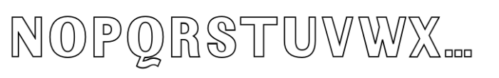 Riverwest Outline Font UPPERCASE