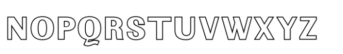 Riverwest Outline Font LOWERCASE