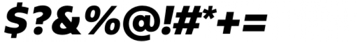 Riveta Extra Bold Italic Font OTHER CHARS