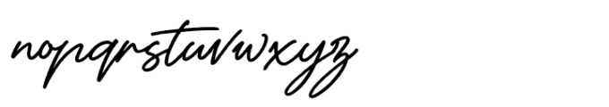 Rizaldi Monoline Signature font Font LOWERCASE