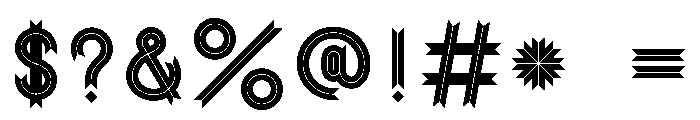 Ribbon Font OTHER CHARS