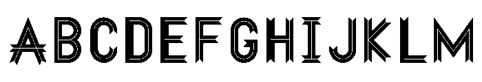 Ribbon Font UPPERCASE