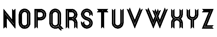 Ribbon Font UPPERCASE