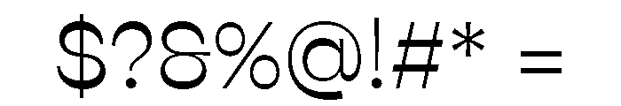 Ribes Regular Font OTHER CHARS