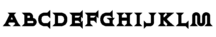 Ridder Black Font UPPERCASE