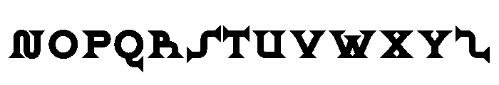 Ridder Black Font UPPERCASE