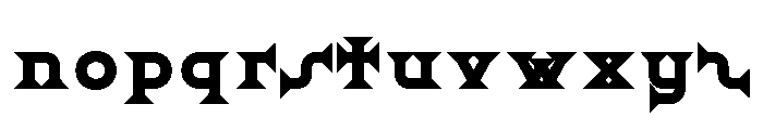 Ridder Black Font LOWERCASE