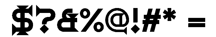 Ridder Bold Font OTHER CHARS