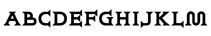 Ridder Bold Font UPPERCASE