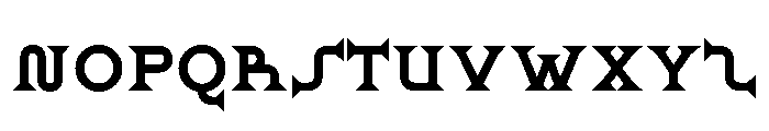 Ridder Bold Font UPPERCASE