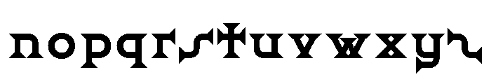 Ridder Bold Font LOWERCASE