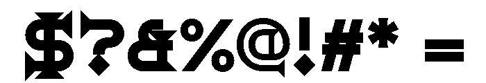 Ridder ExtraBold Font OTHER CHARS